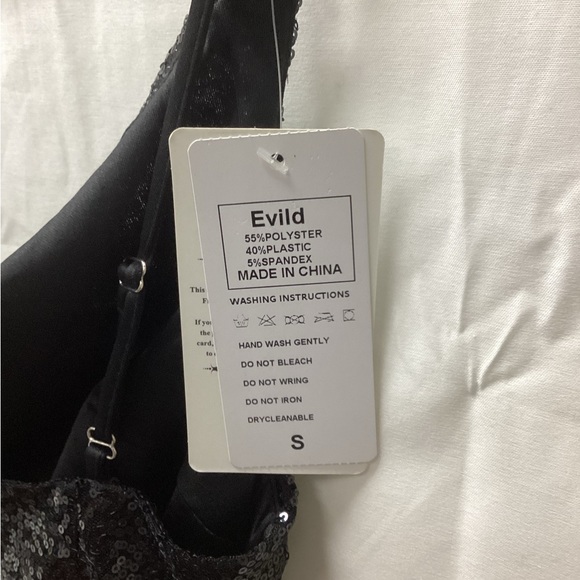 Spaghetti Strap Sequin Adjustable Cami Dress - Picture 5 of 5